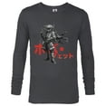 thumbnail image 1 of Star Wars: Visions The Duel Bounty Hunter - Long Sleeve T-Shirt for Men – Customized-Charcoal Heather, 1 of 5