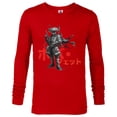 thumbnail image 1 of Star Wars: Visions The Duel Bounty Hunter - Long Sleeve T-Shirt for Men – Customized-New Red, 1 of 5