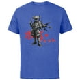 thumbnail image 1 of Star Wars: Visions Anime The Duel Japanese Samurai Boba Fett - Short Sleeve Cotton T-Shirt for Adults - Customized-Royal Heather, 1 of 5