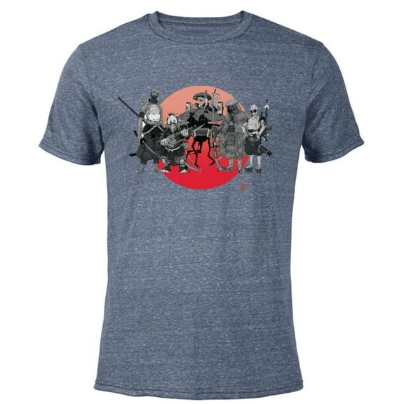 Star Wars: Visions The Duel Characters - Short Sleeve Blended T-Shirt for Adults – Customized-Navy Heather