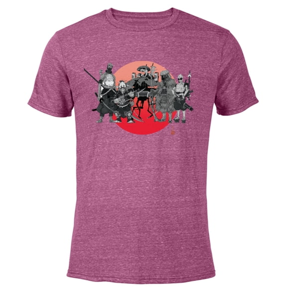 Star Wars: Visions The Duel Characters - Short Sleeve Blended T-Shirt for Adults – Customized-Purple