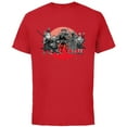 thumbnail image 1 of Star Wars: Visions Anime The Duel Samurai Aliens and Droids - Short Sleeve Cotton T-Shirt for Adults - Customized-Red, 1 of 5