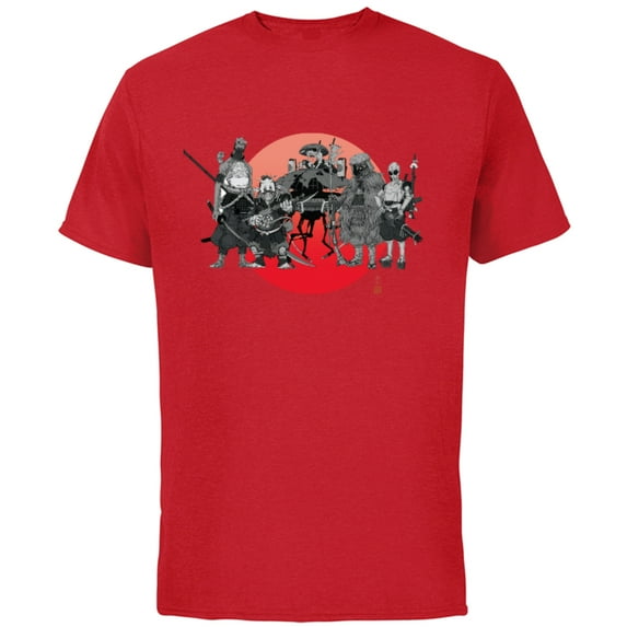 Star Wars: Visions Anime The Duel Samurai Aliens and Droids - Short Sleeve Cotton T-Shirt for Adults - Customized-Red