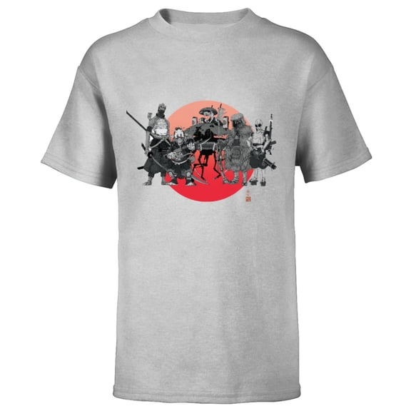 Star Wars: Visions Anime The Duel Samurai Aliens and Droids - Short Sleeve T-Shirt for Kids – Customized-Athletic Heather