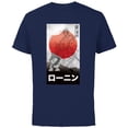thumbnail image 1 of Star Wars: Visions Anime The Duel Ronin and Droid Samurai - Short Sleeve Cotton T-Shirt for Adults - Customized-Navy, 1 of 5