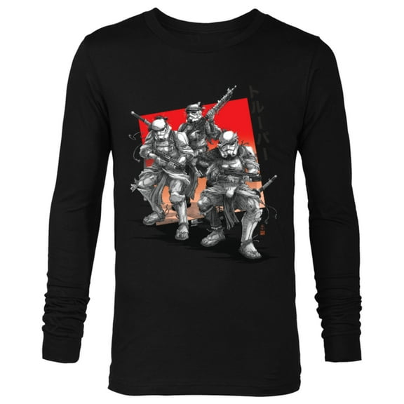 Star Wars: Visions Anime The Duel Samurai Stormtrooper Trio - Long Sleeve T-Shirt for Men – Customized-Black