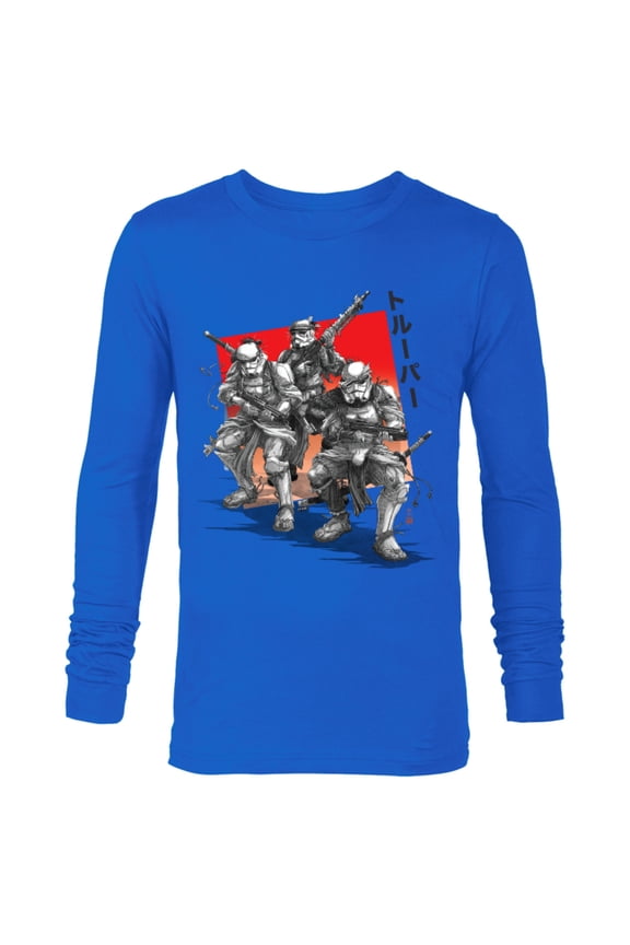 : Visions Anime The Duel Samurai Stormtrooper Trio - Long Sleeve T-Shirt for Men – Customized-Royal