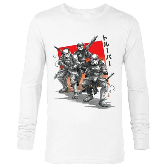 Star Wars: Visions Anime The Duel Samurai Stormtrooper Trio - Long Sleeve T-Shirt for Men – Customized-White