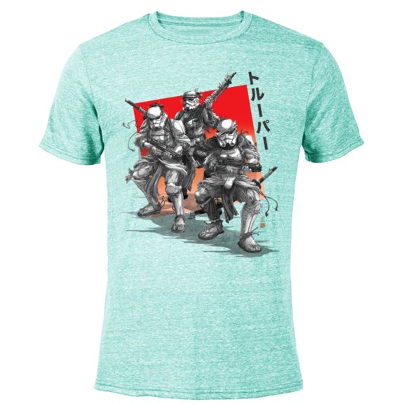 Star Wars: Visions The Duel Stormtrooper Trio - Short Sleeve Blended T-Shirt for Adults – Customized-Ocean Blue