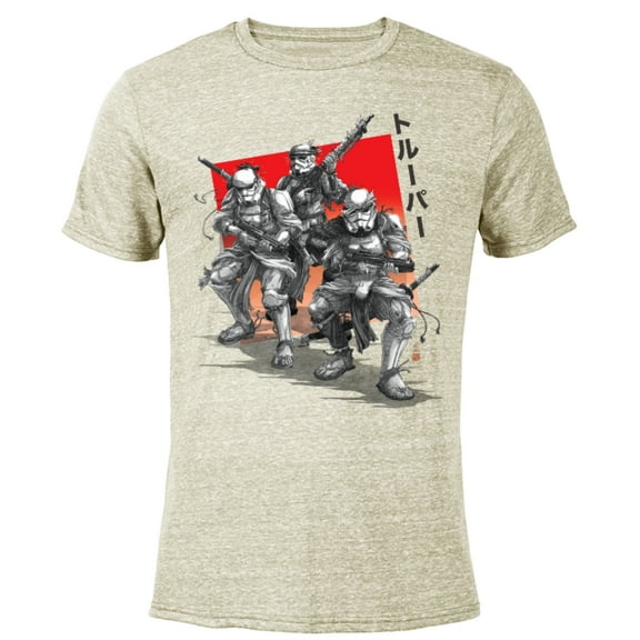 Star Wars: Visions The Duel Stormtrooper Trio - Short Sleeve Blended T-Shirt for Adults – Customized-Yellow