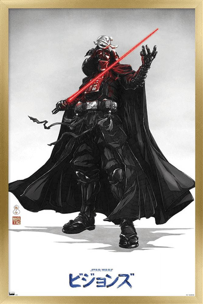Star Wars: Visions - Vader Wall Poster, 22.375" x 34", Framed