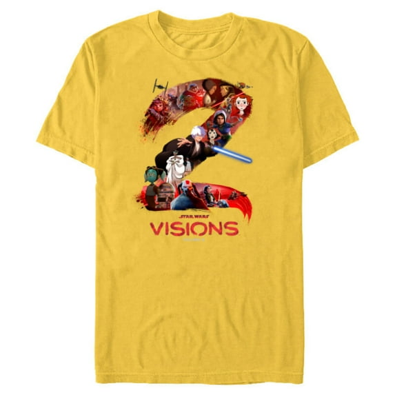 Star Wars Visions Volume 2 Official Poster Art - Short Sleeve Blended T-Shirt for Adults - Customized-Yellow