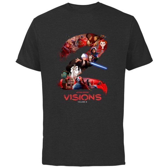 Star Wars Visions Volume 2 Official Poster Art - Short Sleeve Cotton T-Shirt for Adults - Customized-Black