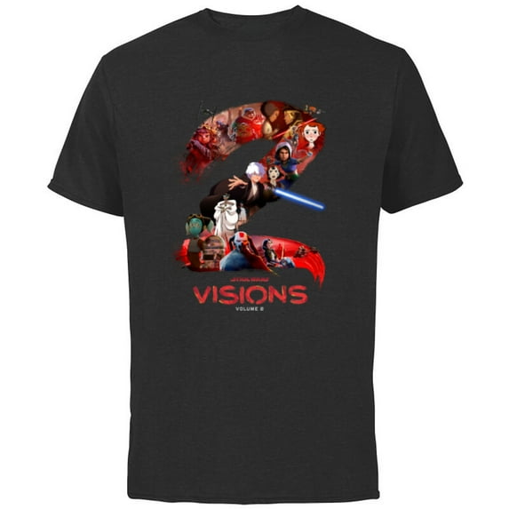 Star Wars Visions Volume 2 Official Poster Art - Short Sleeve Cotton T-Shirt for Adults - Customized-Black