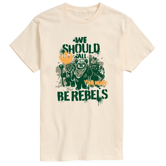 Star Wars - We Should All Be Rebels Ewoks - Men's Short Sleeve Graphic T-Shirt