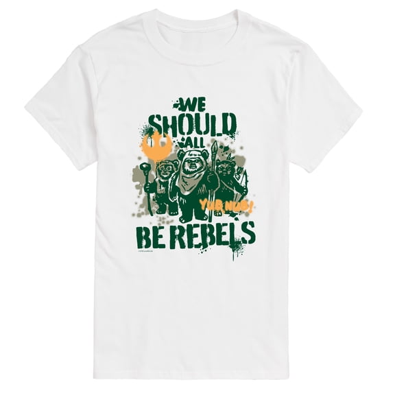 Star Wars - We Should All Be Rebels Ewoks - Men's Short Sleeve Graphic T-Shirt