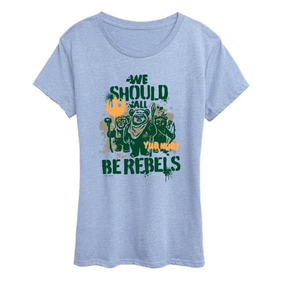 Star Wars - We Should All Be Rebels Ewoks - Women's Short Sleeve Graphic T-Shirt