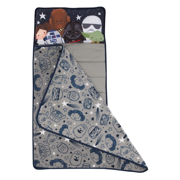 Star Wars Welcome to the Galaxy Navy and Gray Toddler Nap Mat