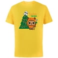 thumbnail image 1 of Star Wars Wicket Ewok Christmas Holiday Yuletide Yub Nub - Short Sleeve Cotton T-Shirt for Adults - Customized-Yellow, 1 of 5