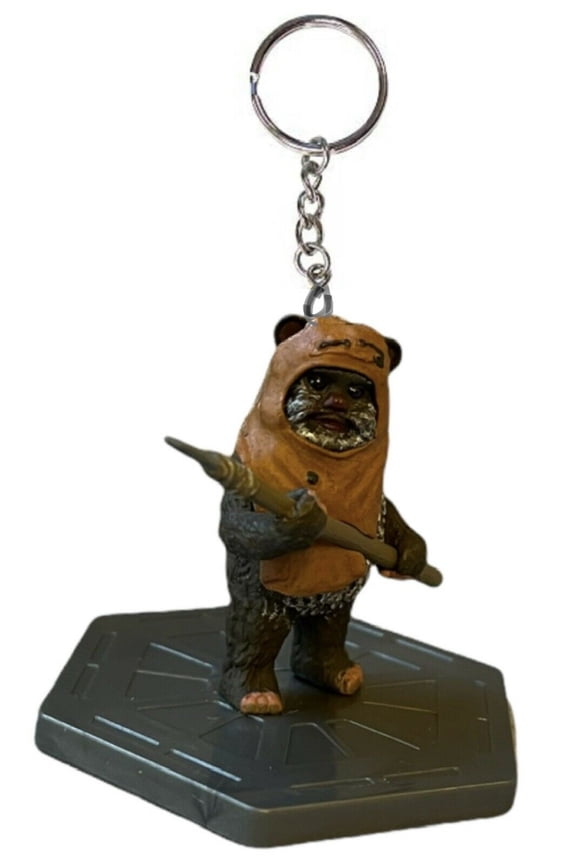 Star Wars Wicket Ewok Key Ring Keychain Ornament Figure Figurine Charm Pvc New