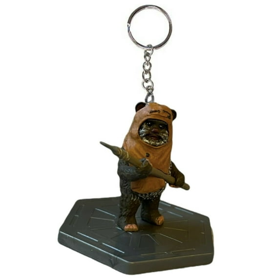 Star Wars Wicket Ewok Key Ring Keychain Ornament Figure Figurine Charm Pvc New