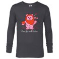 thumbnail image 1 of Star Wars Wicket Ewok Our Love Will Endor Valentine’s Day - Long Sleeve T-Shirt for Men - Customized-Charcoal Heather, 1 of 5