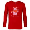 thumbnail image 1 of Star Wars Wicket Ewok Our Love Will Endor Valentine’s Day - Long Sleeve T-Shirt for Men - Customized-New Red, 1 of 5
