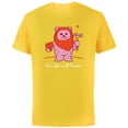 thumbnail image 1 of Star Wars Wicket Ewok Our Love Will Endor Valentine’s Day - Short Sleeve Cotton T-Shirt for Adults - Customized-Yellow, 1 of 5