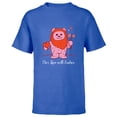 thumbnail image 1 of Star Wars Wicket Ewok Our Love Will Endor Valentine’s Day - Short Sleeve T-Shirt for Kids - Customized-Royal, 1 of 5