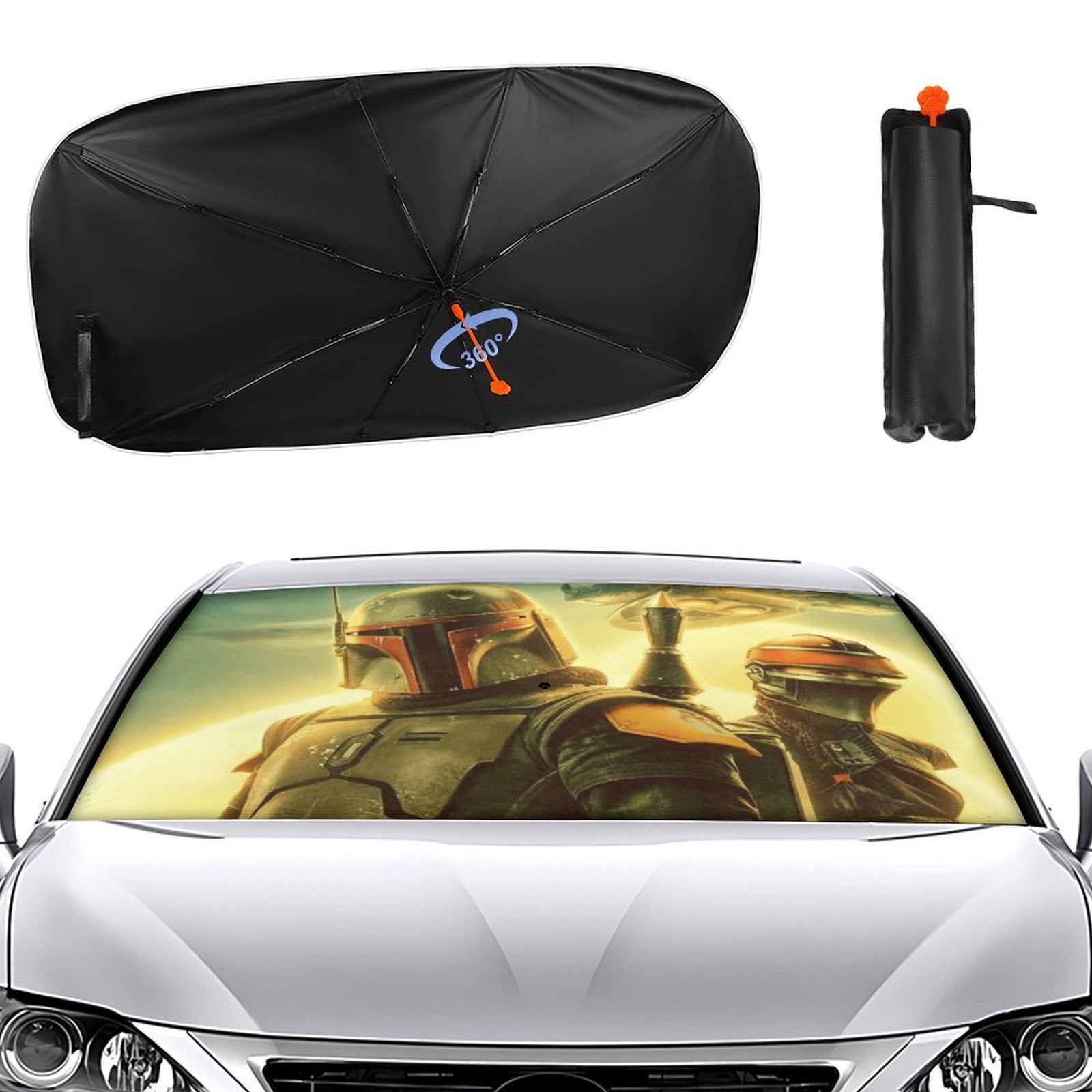 新品！STAR WARS TRAS BOULBA Screen Shade Plasticolor Star Wars Sunshade