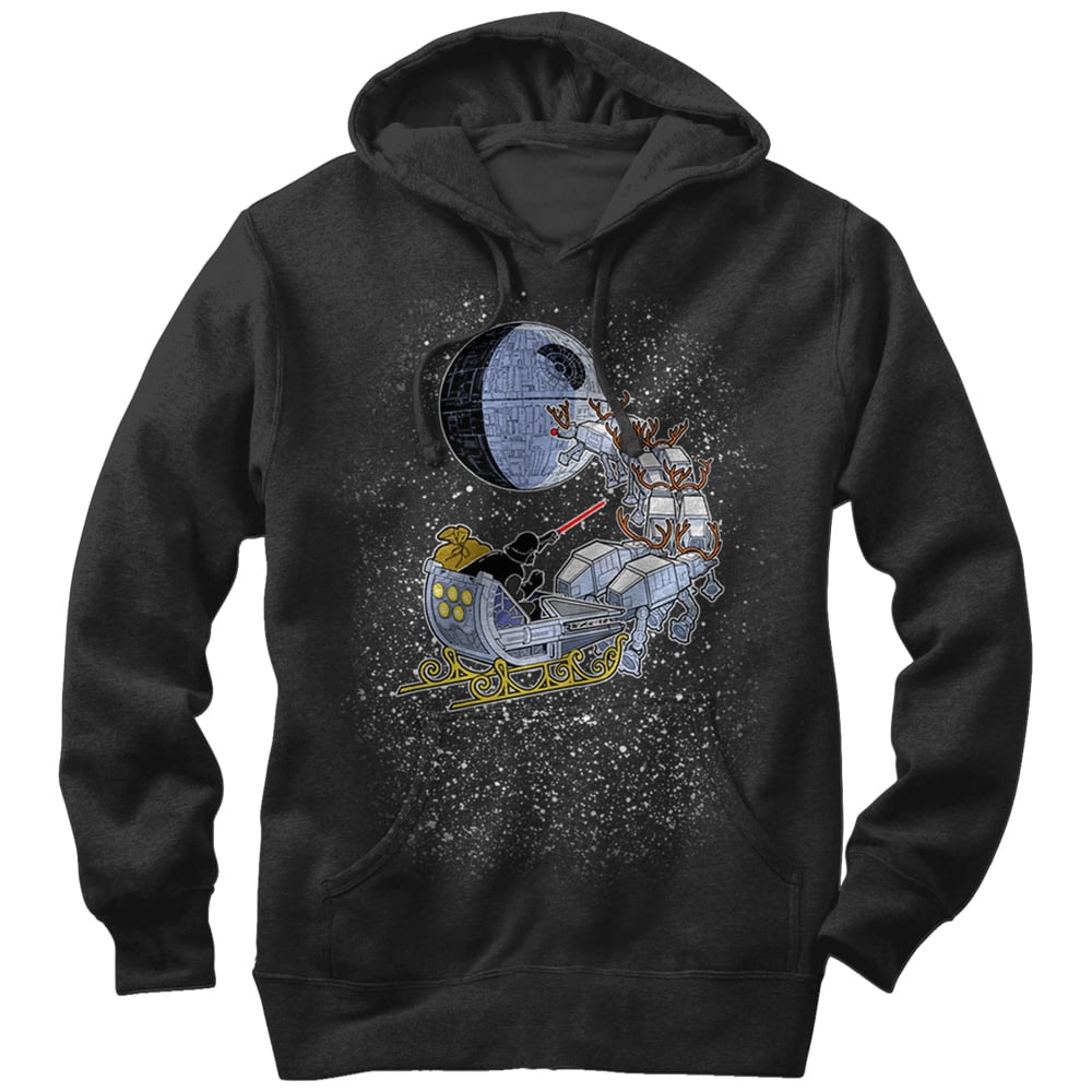 Star Wars Women s Christmas Darth Vader Santa s Sleigh Hoodie