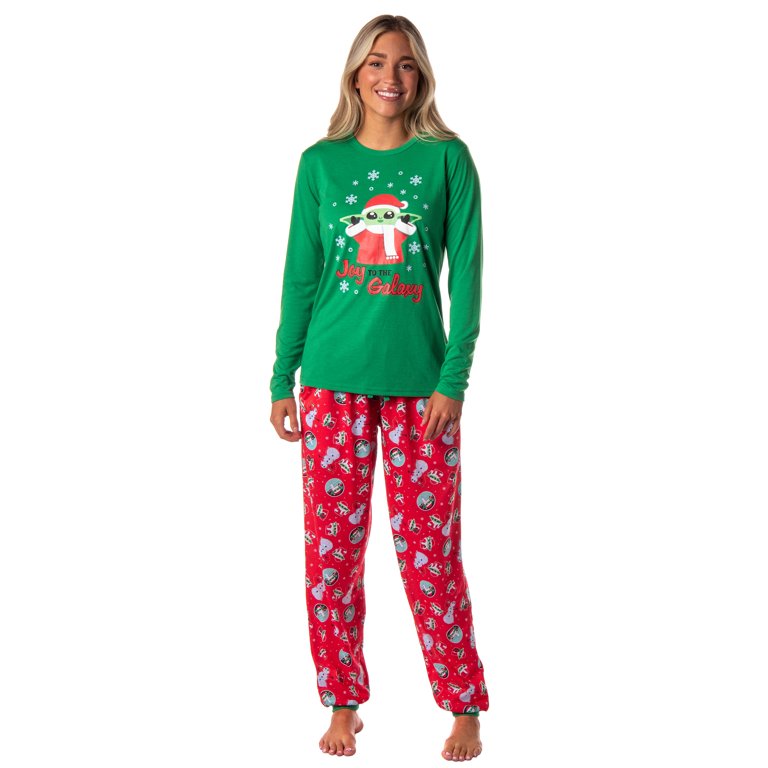 Star Wars Women s The Mandalorian Christmas Baby Yoda Jogger Sleep