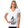 thumbnail image 1 of Star Wars Womens' Darth Vader Does The Dumbo Ride V-Neck Graphic T-Shirt, 1 of 7