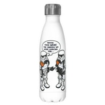 Star Wars Wrong Droids  Stainless Steel Water Bottle White 17 oz.