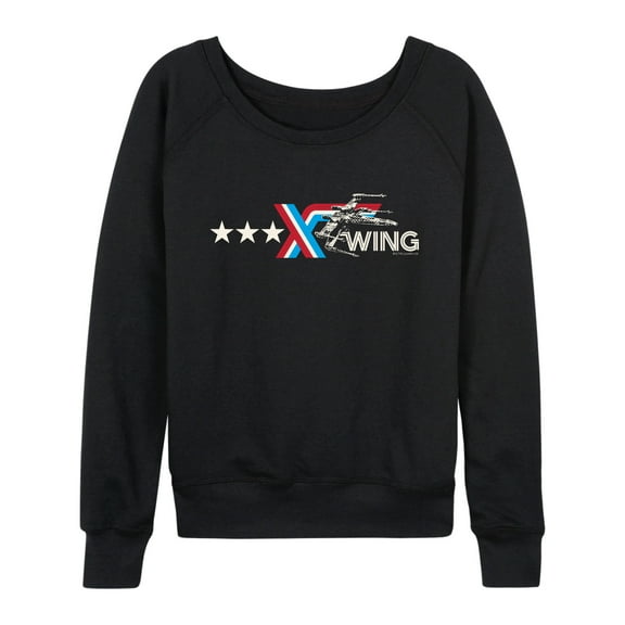 Star Wars - Americana X-Wing - Women's French Terry Long Sleeve Pullover