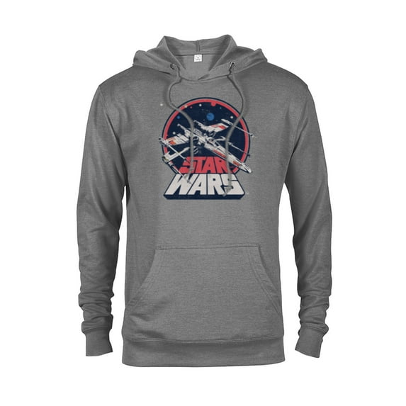 Star Wars X-Wing Starfighter Vintage - Pullover Hoodie for Adults - Customized-Graphite Heather