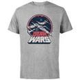 thumbnail image 1 of Star Wars X-Wing Starfighter Vintage - Short Sleeve Cotton T-Shirt for Adults - Customized-Athletic Heather, 1 of 5
