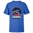 thumbnail image 1 of Star Wars X-Wing Starfighter Vintage - Short Sleeve T-Shirt for Kids - Customized-Royal, 1 of 5