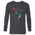 thumbnail image 1 of Star Wars “Y is for Yoda” Ralph McQuarrie Dagobah Painting - Long Sleeve T-Shirt for Men - Customized-Charcoal Heather, 1 of 5