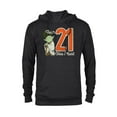 thumbnail image 1 of Star Wars Yoda 21st Birthday - Pullover Hoodie for Adults - Customized-Black, 1 of 5
