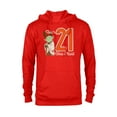 thumbnail image 1 of Star Wars Yoda 21st Birthday - Pullover Hoodie for Adults - Customized-Red Heather, 1 of 5