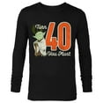 thumbnail image 1 of Star Wars Yoda 40th Birthday - Long Sleeve T-Shirt for Men - Customized-Black, 1 of 5