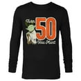 thumbnail image 1 of Star Wars Yoda 50th Birthday - Long Sleeve T-Shirt for Men - Customized-Black, 1 of 5