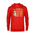 thumbnail image 1 of Star Wars Yoda 50th Birthday - Pullover Hoodie for Adults - Customized-Red Heather, 1 of 5