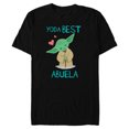thumbnail image 1 of Star Wars Yoda Best Abuela Chibi Portrait Día de la Madre - Short Sleeve Blended T-Shirt for Adults - Customized-Black, 1 of 5