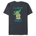 thumbnail image 1 of Star Wars Yoda Best Abuela Chibi Portrait Día de la Madre - Short Sleeve Blended T-Shirt for Adults - Customized-Navy Heather, 1 of 5