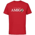 thumbnail image 1 of Star Wars Yoda Best Amigo Lightsaber Gift Friend Spanish- Short Sleeve Cotton T-Shirt for Adults - Customized-Red, 1 of 5