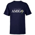 thumbnail image 1 of Star Wars Yoda Best Amigo Lightsaber Gift Friend Spanish- Short Sleeve T-Shirt for Kids - Customized-Navy, 1 of 5