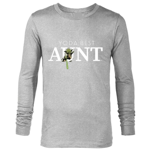 Star Wars Yoda Best Aunt Lightsaber Gift for Family - Long Sleeve T-Shirt for Men - Customized-Athletic Heather