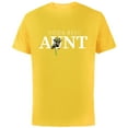 thumbnail image 1 of Star Wars Yoda Best Aunt Lightsaber Gift for Family - Short Sleeve Cotton T-Shirt for Adults - Customized-Yellow, 1 of 5
